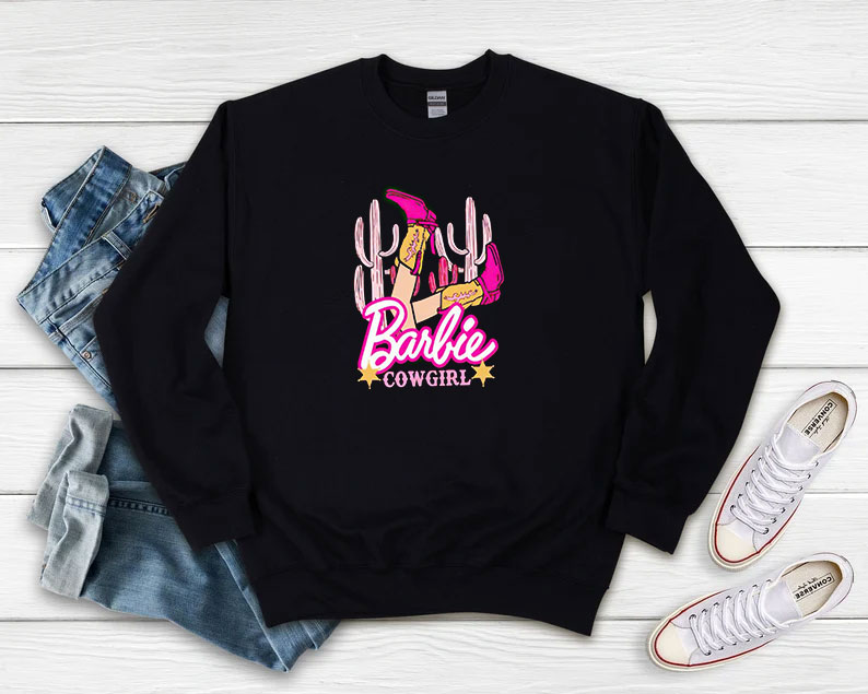 Cowgirl Barbie Barbenheimer Graphic Sweatshirt 510x408 image Cowgirl Barbie Barbenheimer Graphic Sweatshirt 510x408 Cowgirl Barbie Barbenheimer Graphic Sweatshirt