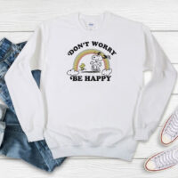 Junk Food Snoopy Don't Worry Be Happy Sweatshirt