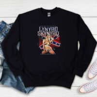 Lynyrd Skynyrd Bikini GIrl With Rebel Flag Sweatshirt