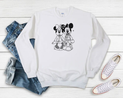 Minnie And Mickey Mouse Punk Sweatshirt