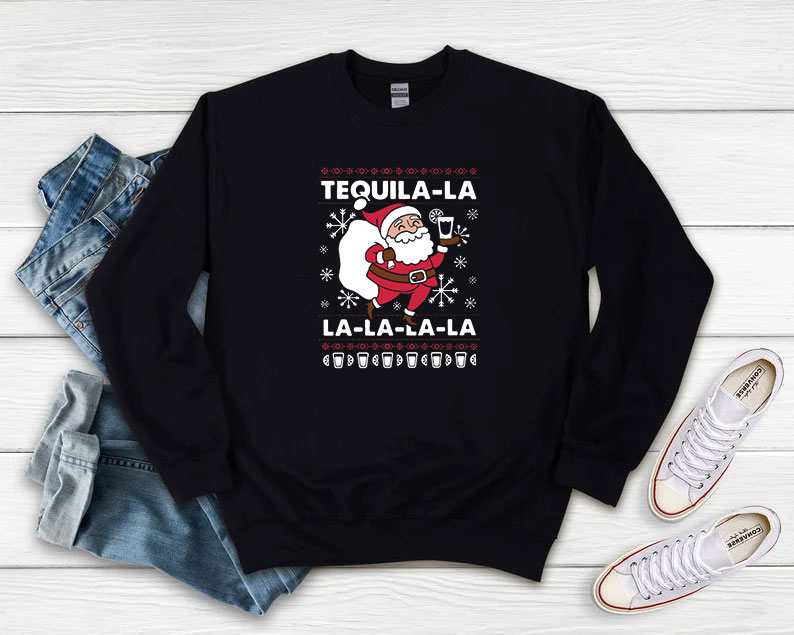 Santa Claus Tequila La la la la la Christmas Sweatshirt 510x408 image Santa Claus Tequila La la la la la Christmas Sweatshirt 510x408 Santa Claus Tequila La la la la la Christmas Sweatshirt
