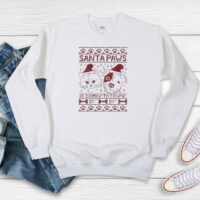 Santa Paws Dog And Cat Is Coming To Town Ugly Christmas Sweatshirt