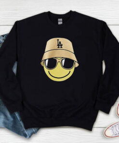 Smile Face Graphic Overfit Sweatshirt