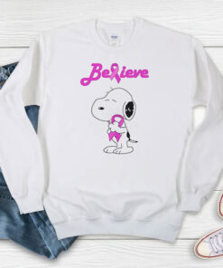 Snoopy Breast Cancer Pink Awareness Sweatshirt