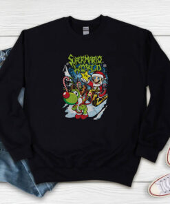 Super Mario Heavy Metal Santa Sweatshirt