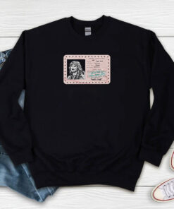 Taylor Swift Permanent License Of Travel Card Sweatshirt