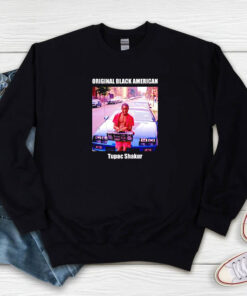 Tupac Shakur Original Black American Vintage Sweatshirt
