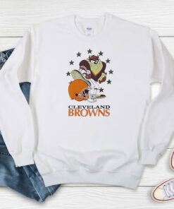 Vintage 1994 Warner Bros Taz Cleveland Browns Sweatshirt