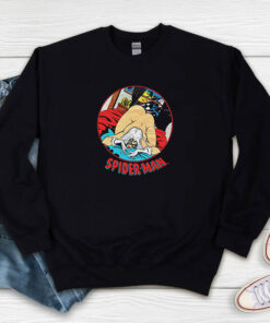 Vintage Black Cat Spider Man Sweatshirt