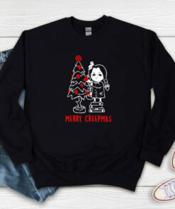 Wednesday Addams And Thing Merry Creepmas Sweatshirt