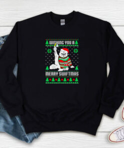 Wishing you A Merry Swiftmas Ugly Christmas Sweatshirt