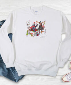 Woodland Critter Christmas Gathering Sweatshirt