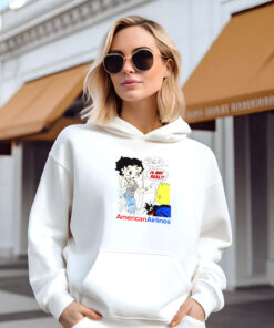 Betty Boop And Bart Simpson American Airlines Hoodie