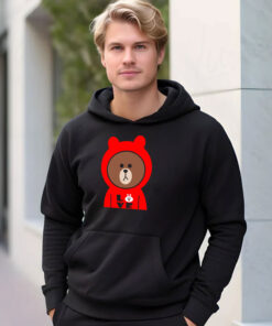 Brown Bear Cony Bunny Rabbit I Love Cony Hoodie