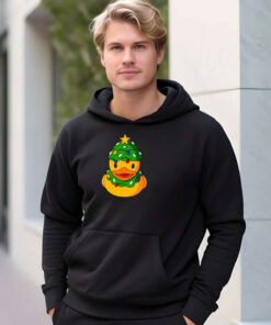 Duck Draw Happy Merry Christmas Hoodie