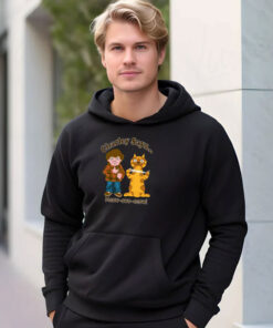 Funny Cartoon Charley Says Meow Retro TV Safety Hoodie