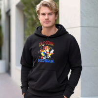 Michigan Wolverine Football Looney Tunes Touch Down Hoodie