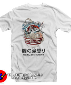 Koi No Takinobori Fish Japan Great Wave Off Kanagawa T Shirt