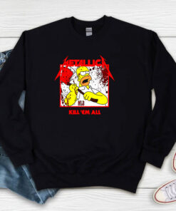 Metallica Homer Kill Em All Sweatshirt