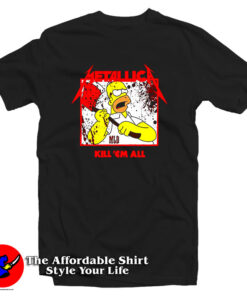 Metallica Homer Kill Em All T Shirt
