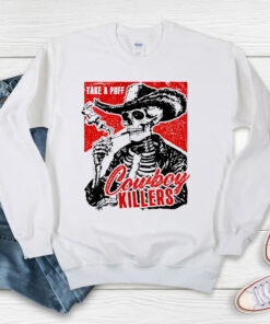 Smoking Skeleton Cowboy Killers Sweatshirt