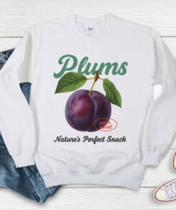 Vintages Plums Retro Fruit Lover Sweatshirt