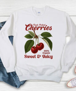 Vintages Retro Cherries Fruit Lover Sweatshirt