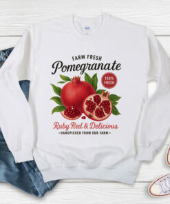 Vintages Retro Pomegranate Fruit Lover Sweatshirt