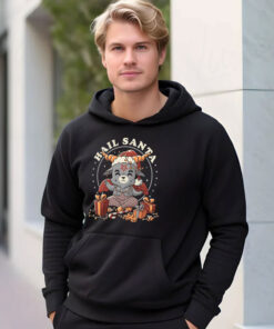 Hail Santa Funny Cute Evil Christmas Baphomet Hoodie