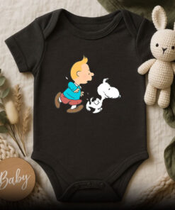Adventure Nuts Tintin and Snowy Baby Onesie