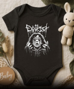 Black Metal Exorcist Baby Onesie