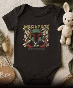 Boba Fett Helmet Megadeth Baby Onesie