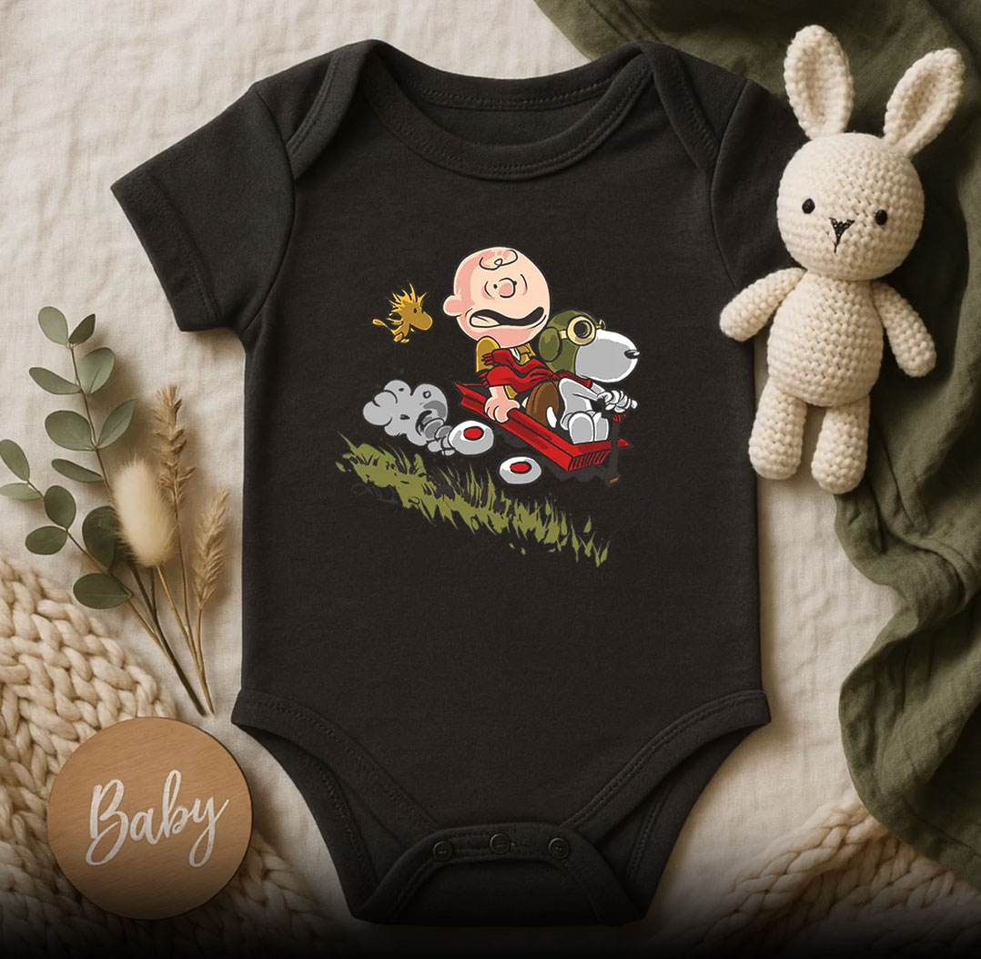 Charlie and Snoopy Run Baby Onesie 510x498 image Charlie and Snoopy Run Baby Onesie 510x498 Charlie and Snoopy Run Baby Onesie