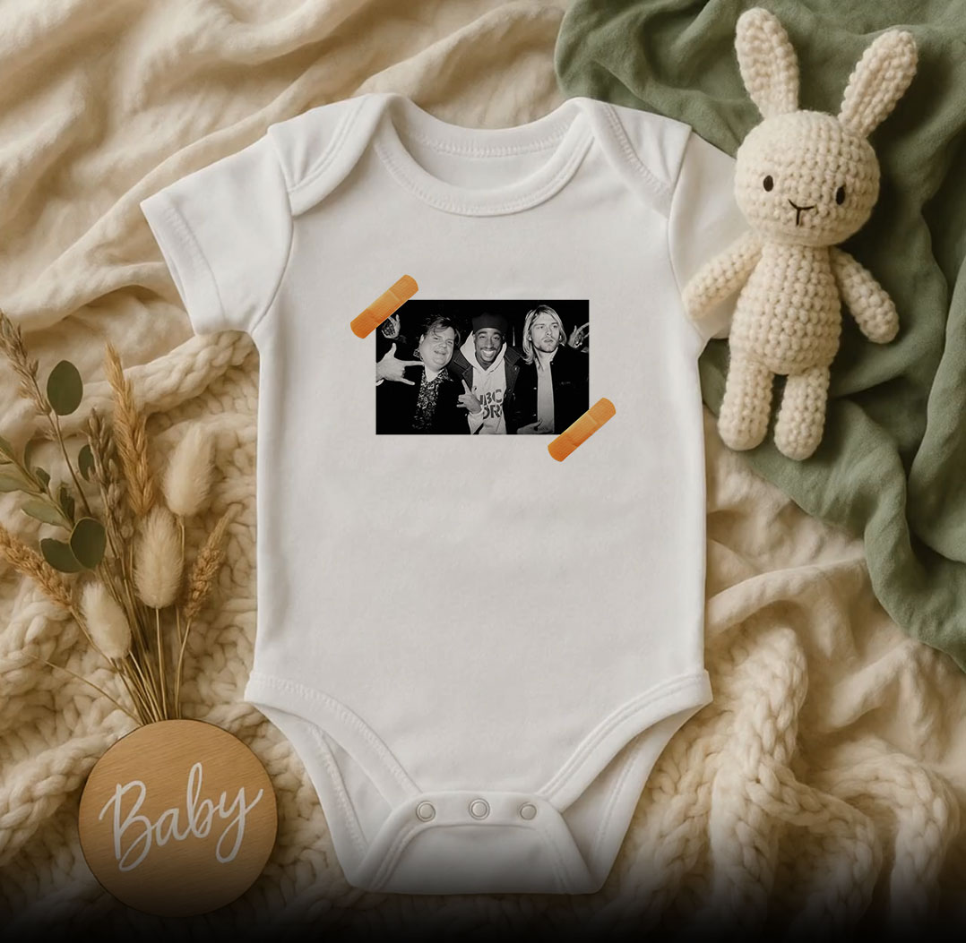 Chris Farley 2Pac Kurt Cobain Baby Onesie 510x498 image Chris Farley 2Pac Kurt Cobain Baby Onesie 510x498 Chris Farley 2Pac Kurt Cobain Baby Onesie