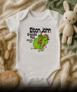 Elton Jhon Crocodiles Baby Onesie