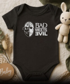 Eminem Slim Shady Bad Meets Evil Masks Baby Onesie