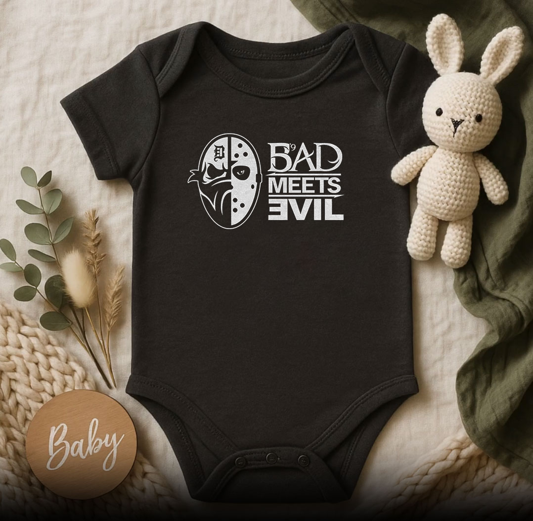 Eminem Slim Shady Bad Meets Evil Masks Baby Onesie 510x498 image Eminem Slim Shady Bad Meets Evil Masks Baby Onesie 510x498 Eminem Slim Shady Bad Meets Evil Masks Baby Onesie