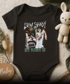 Eminem Slim Shady Collage Baby Onesie