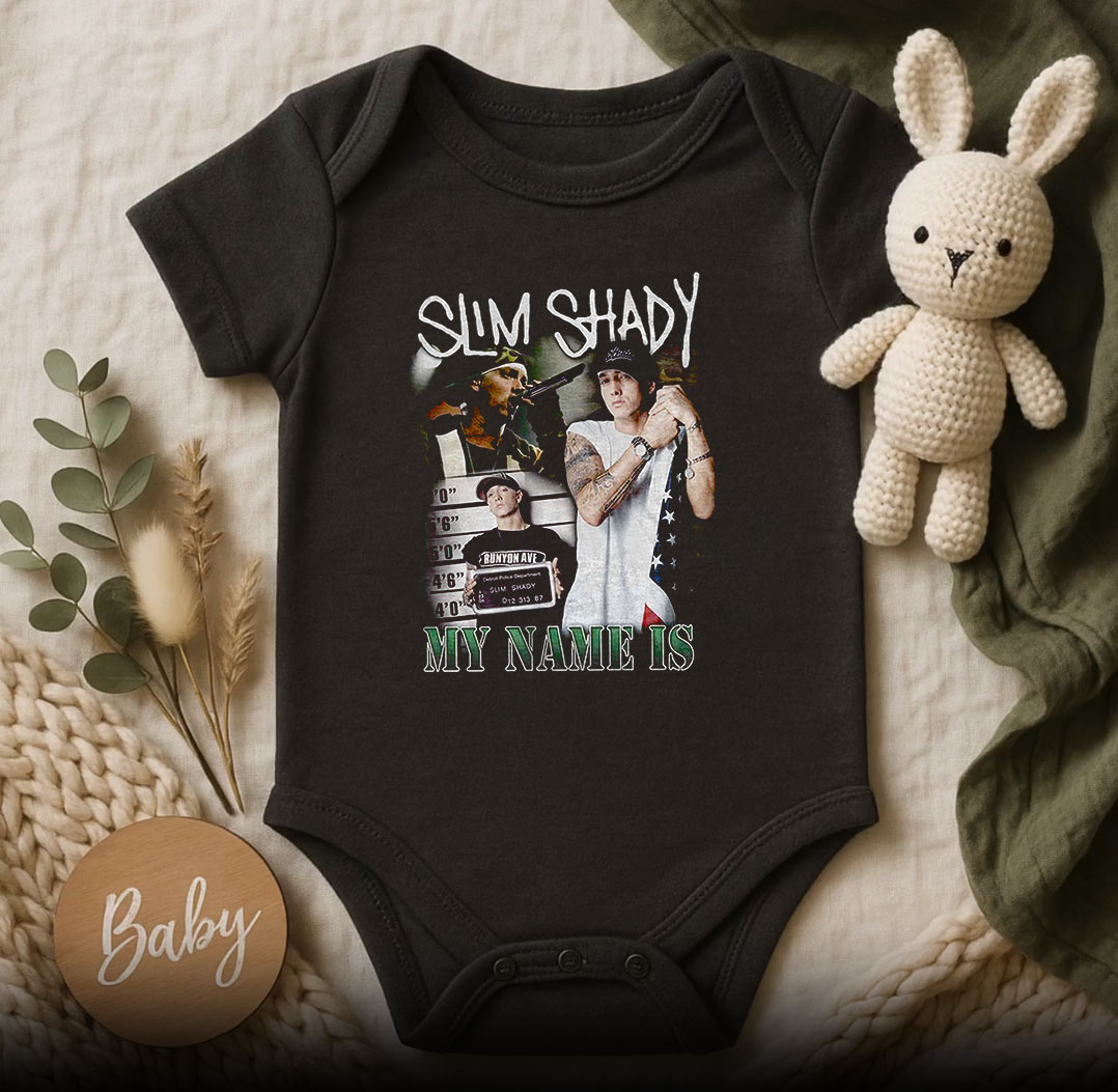Eminem Slim Shady Collage Baby Onesie 510x498 image Eminem Slim Shady Collage Baby Onesie 510x498 Eminem Slim Shady Collage Baby Onesie