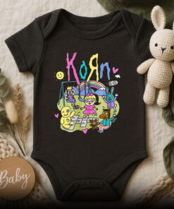 Fan Korn Vintage Baby Onesie