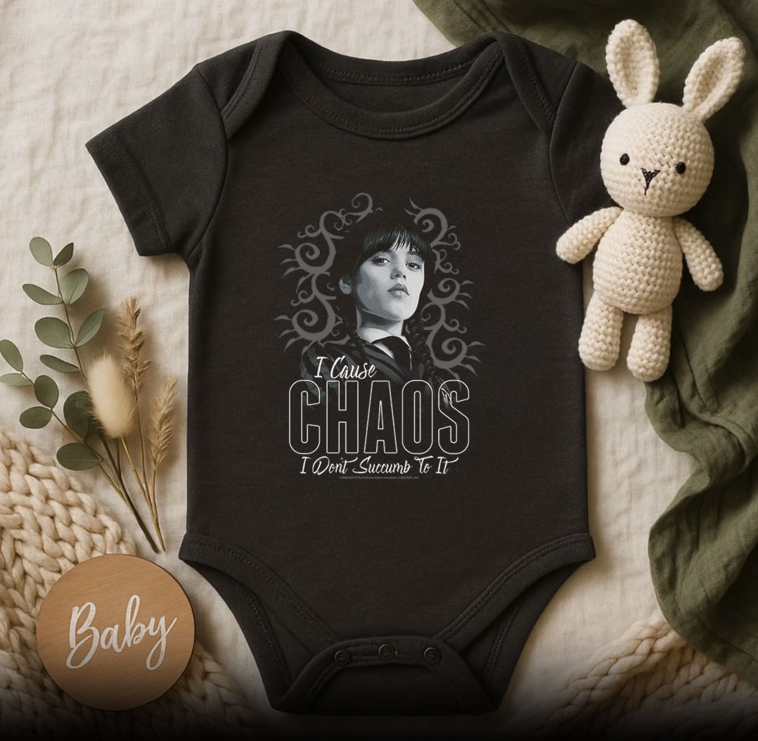 Girls Wednesday Dont Succumb To Chaos Baby Onesie 510x498 image Girls Wednesday Dont Succumb To Chaos Baby Onesie 510x498 Girls Wednesday Don't Succumb To Chaos Baby Onesie