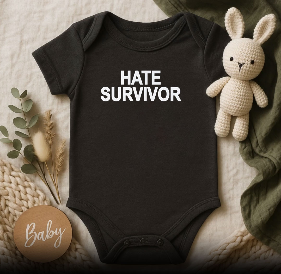 Hate Survivor Drake Baby Onesie 510x498 image Hate Survivor Drake Baby Onesie 510x498 Hate Survivor Drake Baby Onesie