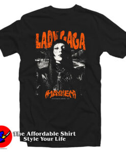 Lady Gaga Print Mayhem Bootleg T Shirt