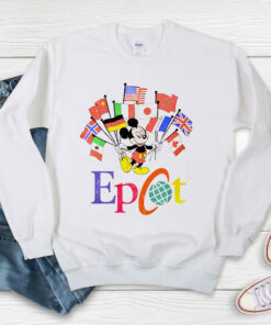 Mickey Flags of Nations Vintage Sweatshirt