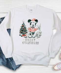 Retro Disney Christmas Santa Mickey Sweatshirt