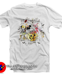 Retro Mickey & Friends with Signs Halloween T Shirt