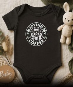 Walter Sobchak Enjoying my coffee Starbucks Baby Onesie