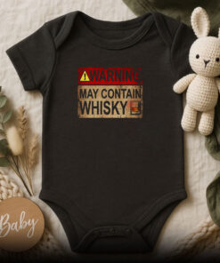 Warning May Contain Whisky Baby Onesie