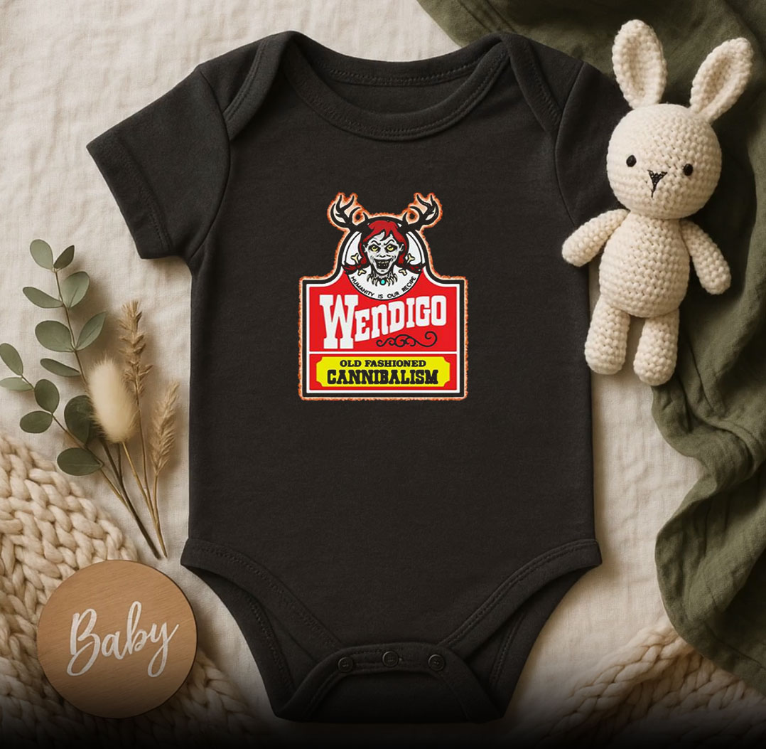 Wendigo Humanity Is Our Recipe Baby Onesie 510x498 image Wendigo Humanity Is Our Recipe Baby Onesie 510x498 Wendigo Humanity Is Our Recipe Baby Onesie