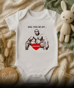 Will you be my valentine funny meme Baby Onesie